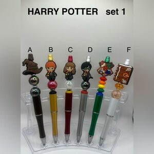 Harry Potter BEADED PENS 6 pack